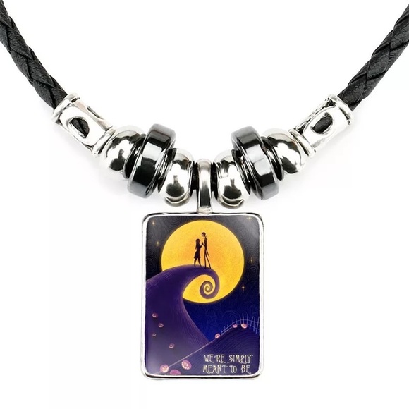 Nightmare Before Christmas Necklace Jack and Sally Meant to be. - Picture 13 of 16